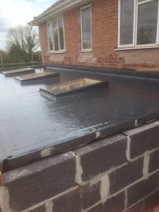 Fibreglass Flat roof new installation