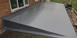Sloping Grp roof in Nottingham